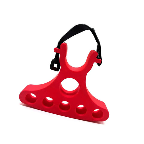 Red Clip On Bike Handlebar Stand Stabilizer 2 Pack Portable Repair Bracket for mountain and road bikes with adjustable strap