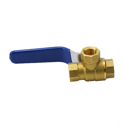 Heavy Duty 3 Way Brass Ball Valve With LT Bore Internal Thread 16 Bar Pressure Rating For Water Oil And Gas Plumbing Installs