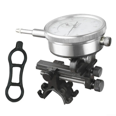 Bike Wheel Truing Stand With Percentage Indicator For Quick Rim Adjustment And Wheel Buckle Removal, close-up detail