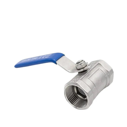 Rock Solid SS304 Stainless Steel Female BSP Ball Valve For Dang Tough Water Flow Control Slick Quarter Turn Switching No Fuss Mounting Heavy Duty Plumbing Pipe Adapter For Shop And Home Fixups with blue handle