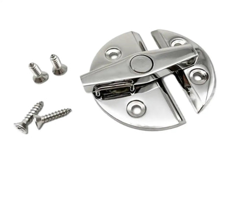 Kickass Marine Door Latch Made From Premium 316 Stainless Steel Twist Catch with screws for boat cabinets.