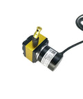 400mm Stroke Displacement Sensor Draw Wire Encoder For Pull Motion Positioning With Push Pull Output High Precision Pro Grade For Factory Automation And Next Level Linear Measurement In Robotics And Material Handling, black and gold