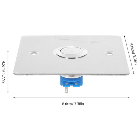 Stainless Steel Emergency Stop Push Button Panel Mount Switch Built Like A Tank For Heavy Duty Industrial Machine Control With Instant Safe Shutdown No Nonsense Workhorse Gear, 8.6 cm by 4.5 cm.
