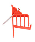 Top Notch 25Pc Red Plastic Cable Stackers With Stainless Steel Nails For Coaxial Data Electrical Wire securely organize drywall cables.
