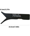 Slick Sliding Radius Gauge With A Solid Ergonomic Grip And Dang Accurate Engraved Scale For Quick Drafting And Hardwood Joinery Projects Plus Rustproof Finish For Daily Shop Grind, dimensions marked.