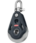 Rock Solid Workhorse Aluminum Core Block Featuring Slick Wire Rope Sheave, single sheave design, heavy-duty for marine rigging.