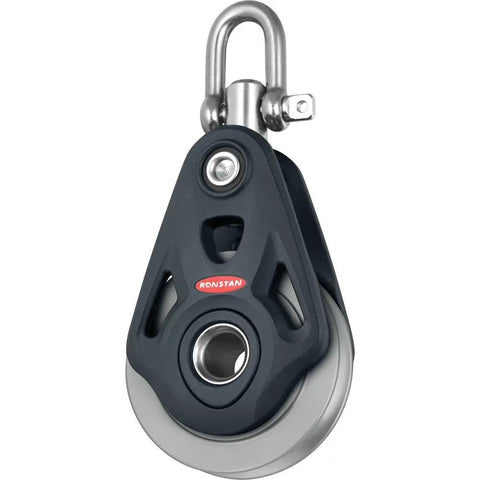 Rock Solid Workhorse Aluminum Core Block Featuring Slick Wire Rope Sheave, single sheave design, heavy-duty for marine rigging.