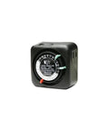 No Hassle 24 Hour Mechanical Timer For Lamps And Small Appliances Smooth Outdoor Weather Enclosure Switch With Straightforward Manual Override Black Finish, side view.