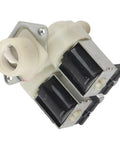 Inlet Solenoid Valve Kit for Washing Machines, 180A Dual Head Direct Replacement, Metal and Plastic Build, silver finish, compact 8 x 7 x 6.5 cm