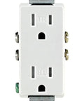Tamper Resistant Decora Duplex Receptacle 15 Amp 125 Volt White 40 Pack Ideal For Home Renos And New Installations