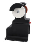 Cordless Mini Bench Grinder With Dual Grinding Discs And Kickass Copper Motor For Heavy Metalworking And Smooth Sharpening Zero Plug Hassle Portable Power Tool, close-up of grinding disc detail.
