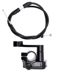 Thumb Throttle Cable And Aluminum Alloy Handle Assembly For ATV Go Kart Pit Quad 50cc To 250cc, Durable Metal Cable, Rubber Grip