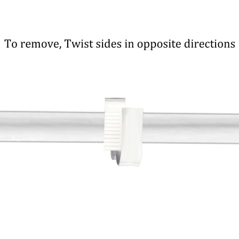 Thirty Pcs Double Gripping Nylon Hose Clamps Designed For Three Eighth Inch Tubing Range From Nine Point One To Nine Point Six Millimeter Snap Grip Plastic Clamps In White Heavy Duty Adjustable Ratcheting Clamps For Plumbing And Automotive Use shown installed on tubing.