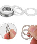 Stainless Steel Fender Washers Kit, 10 To 50 Pieces, Flat Washers In 23 Metric Sizes For Bolts M3 Through M20, Silver Tone Assorted Hardware For Electrical, Automotive, And Home Projects, stainless steel flat washers