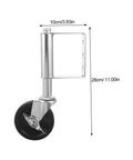 Tough As Nails Heavy Duty Spring Loaded Gate Wheel Crafted From Cold Rolled Steel Outdoor Fence Roller Built Different For Uneven Ground Delivers A Super Smooth Roll With Absolutely Zero Hassle Setup, 10cm/3.93in wide.