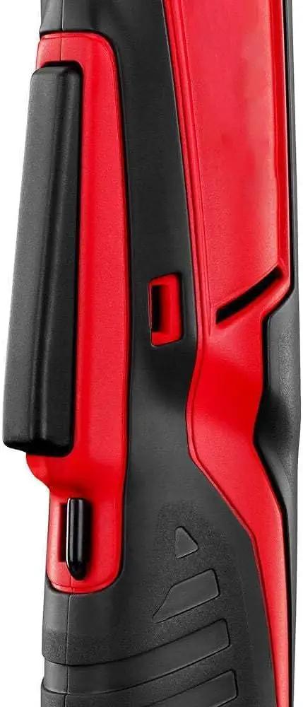 Top Shelf M12 Compatible Right Angle Drill Driver Featuring A Three Eight Inch Chuck And Killer 100 In Lbs Torque For Cramped Workspaces And Precision Projects close-up of textured grip and controls.