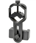 Universal Smartphone Telescope And Microscope Adapter Mount for iPhone Samsung HTC LG, shown with adjustable clamp and knobs.
