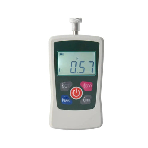 Rugged Portable Digital Force Gauge And Dynamometer Quick Setup Push Pull Tester For Electronics Workshop Gear with digital display.