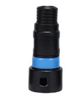 7Pcs Vacuum Hose Adapters Quick Connectors Dust Collection Expansion Kit For Power Tool Sanders And Home Workshop Systems Perfect Fit No Leaks Easy Swap Heavy Duty Rubber Seal Universal Compatibility Gnarly Upgrade black vacuum hose adapter with blue sealing ring for efficient dust collection