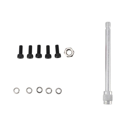Hella Accurate Mini Digital Force Gauge Featuring 50 Up To 500N Measurement Range Built In Sensor For Material Mechanics Product Development And Quality Control Badass Tensiometer Testing Device with black screws and a silver tool.