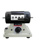 Badass 800W Heavy Duty Gemstone Polishing Machine Dual Head Bench Grinder With Flexible Shaft For Crystal Stone Engraving And Stepless Speed Control Pure Copper Motor, front view showing labels and controls.