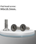 Three Pack Door Latch Lock Motor Actuator Outer Handle Kit With Flat Head Mount Screws M6x18.5mm for Honda Acura