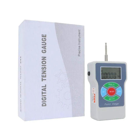 Straight Shooting Digital Tension Meter And Handheld Force Gauge With Dead Nuts Accurate Multi Unit Switching, portable testing tool with display.