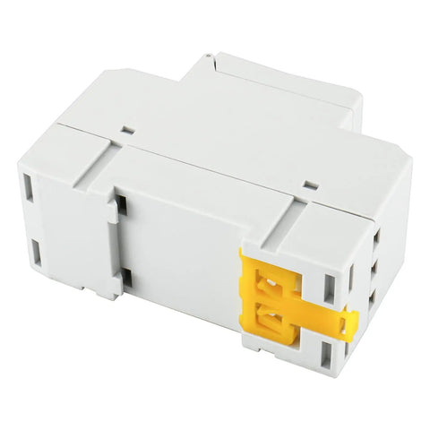 Digital Programmable Timer Switch 110V AC 16A SPDT Relay Weekly Scheduling Timer For Home And Light Industrial Use Auto On Off Easy Install Durable Relay Module For Lights Fans Pumps And Appliances, white DIN rail mount