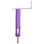 Purple handle tool from Thread Repair Insert Kit 4 20 UNC System 12 Pack Wire Screw Sleeve Pro Grade Heavy Duty For Damaged Threads Repair