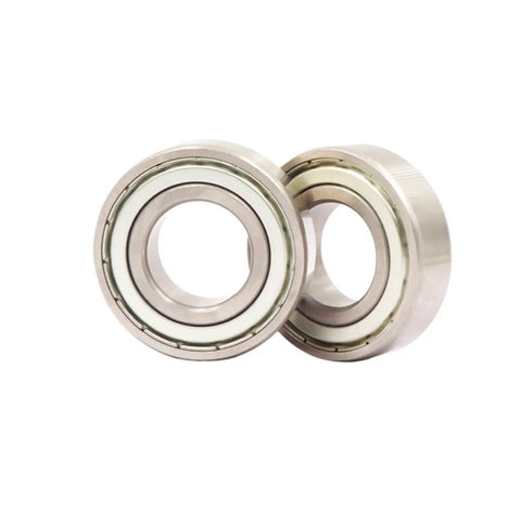 Badass Heavy Duty Deep Groove Ball Bearing With Iron Shields And High Carbon Steel Precision Sealed for engines & skates, two bearings visible.