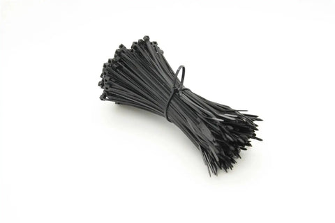 Black nylon cable ties bundle from Self Locking Nylon Cable Ties Set Three Sizes 100Mm 150Mm 200Mm Durable Plastic Wire Ties For MRO Hardware Do It All Quick Cable Organization Color Coded For Easy Sorting