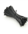 Bundle of black Nylon Cable Tie Set Self Locking Plastic Wire Ties 100 Pcs Heavy Duty 3X100 3X150 4X200 MRO Hardware Fasteners.