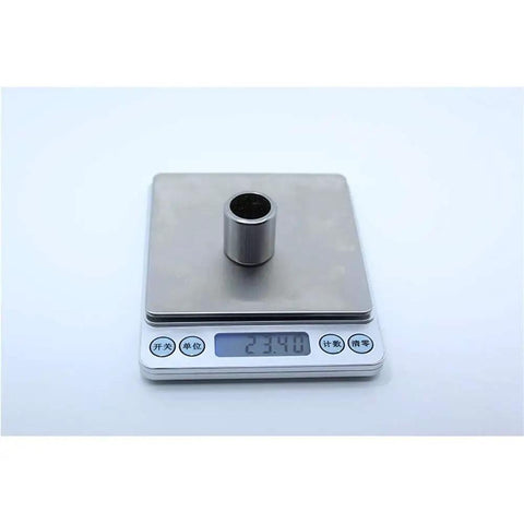 Real Tight Five Piece One Way Needle Roller Clutch And Drawn Cup Bearing Set 18x24x26mm with 23.40g weight on scale.