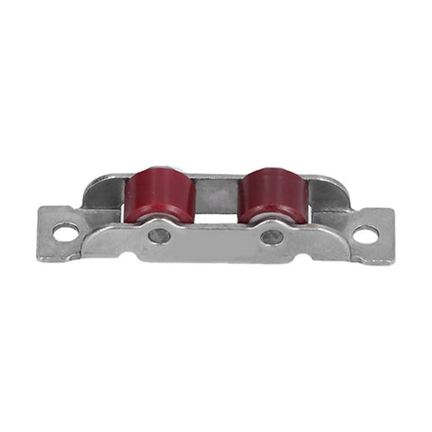 Heavy Duty Double Wheel Sliding Window Pulley Kit With Mounting Screws, stainless steel with dual nylon wheels for sliding doors.