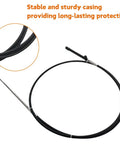 GEN II 14Ft Control Cable 2 Pack for Mercury Mariner with durable black sheath in circular layout, Replaces CC18914