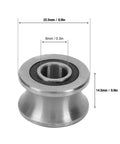 U Shaped Track Roller Bearing Featuring Groove Pulley Design And Heavy Duty Sliding Wheels For Industrial Automation And Photo Gear 8x22.5x14.5mm