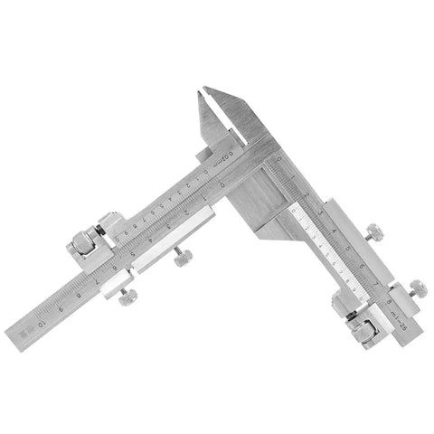 Heavy Duty Stainless Steel Vernier Caliper Built To Crush Tough Precision Jobs Measures Gear Tooth Thickness Exactly dual slide scales