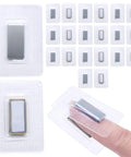 Straight Up Clean Hidden Sew Magnetic Snaps For Handbags And Diy Crafting Projects smooth metal snaps displayed on clear packaging.