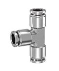 Pro Grade 50 Pack Air Pneumatic Fittings 12mm Plastic Quick Connect Couplings For Hoses And Pipes, stainless steel T fitting