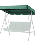 Replacement Canopy For Outdoor Swing 66 Inch By 45 Inch Two Seat Bench Glider Shade Cover Weatherproof UV Protected Green Fabric Sweet Upgrade For Patio Yard Porch Garden