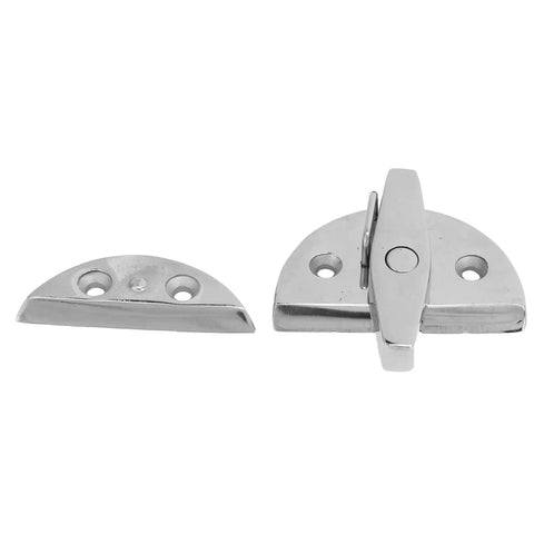Deck Hand Approved Marine Grade 316 Stainless Steel Twist Latch With Mirror Polished Finish For Boat Doors And Cabin Hatches, 55 x 60 mm.