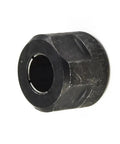 Heavy Duty 20mm x 27mm Metal Collet Clamping Nut With Balanced Spring shown from the side, highlighting its robust design.