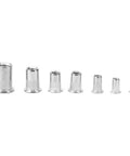 Pro Grade Rivet Nut Kit For Sheet Metal Repair M3 To M10 Stainless Steel Threaded Inserts arranged from large to small