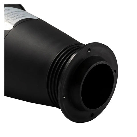 Close-up of Turbocharged Dust Separator For Vacuum Cleaners DIY Upgrade Kit High Efficiency Dust Collector System outlet view