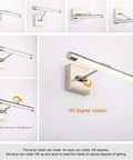 Awesome Adjustable Dimmable LED Picture Light With Swing Arm In Brushed Nickel showing 180° rotation feature