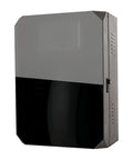 Outdoor EV Charger Rig With Secured Key Lock, floor standing pedestal with a cold rolled steel casing and tempered glass cover.