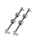 Rock Solid 12mm High Precision Linear Guide Rail Kit With Two Smooth Optical Axis Rods Plus Four SK12 Support Blocks And SCS12UU Bearing Units for CNC