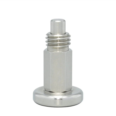 Heavy Duty Index Plunger Spring Pin Screw Kit Featuring Fine M10 And Coarse M12 Threads, hexagonal stainless steel pin screw.