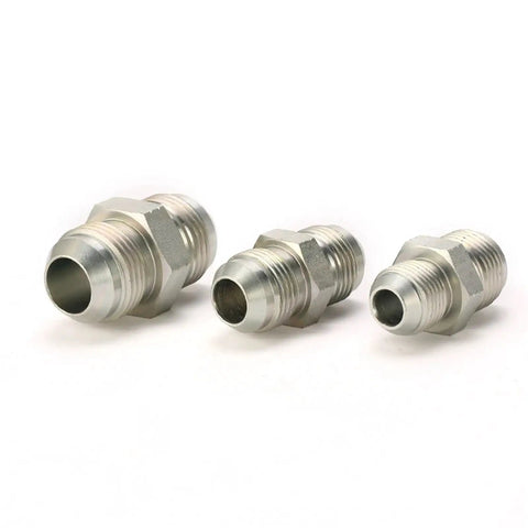 Three durable steel 100 Pcs 1J 10 JIC Male Adapters Pipe Connectors for hydraulic hose, quick connect, high pressure use
