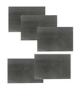 Graphite Blank Blocks and Sheets and Electrode Plates Set 8mm Thick Pack of 5 shown in various sizes, pro-grade material.
